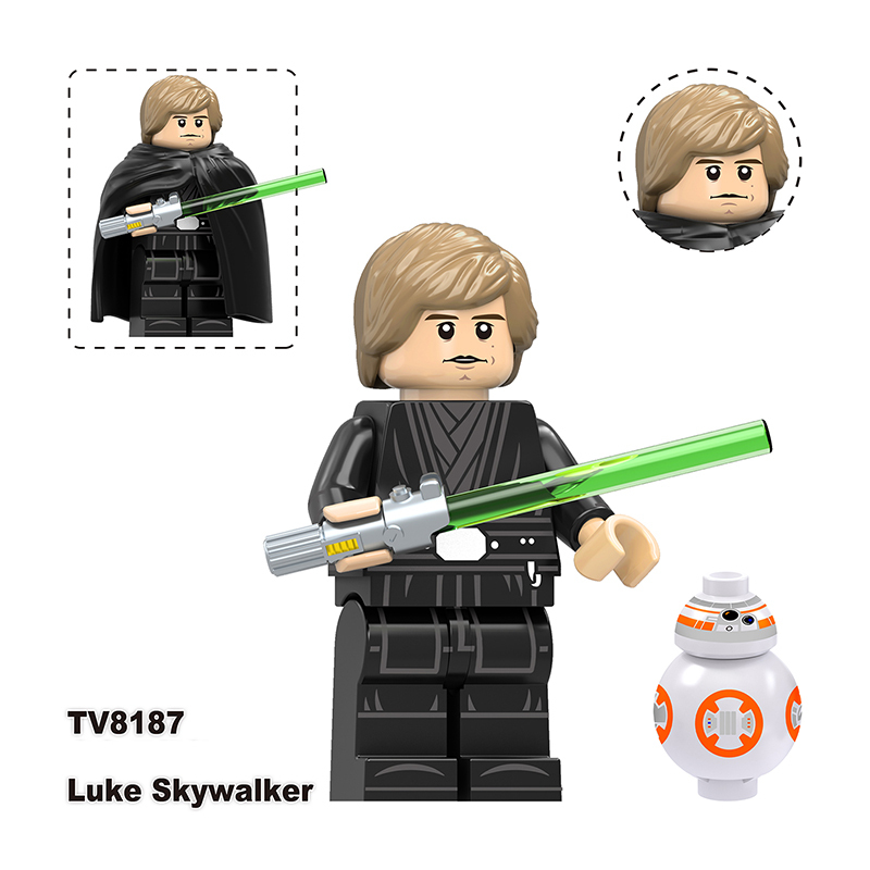 Star Wars Darth Malak Poggle Luke Skywalker Minifigs Building Blocks Army Custom Soldiers MOC Compatible Bricks Battle Kids Toys Gift TV6121