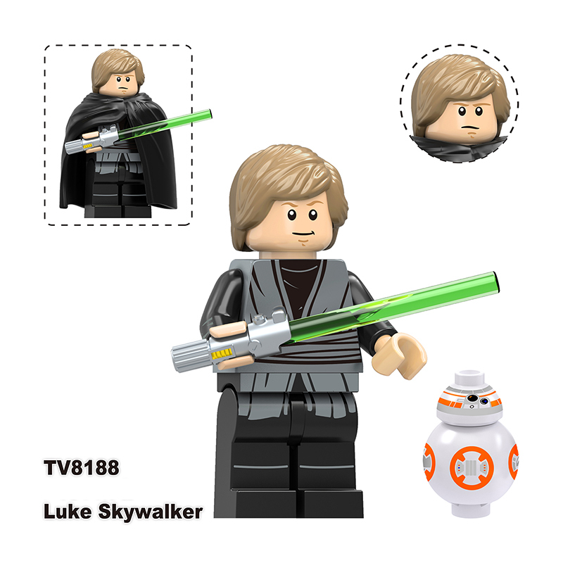 Star Wars Darth Malak Poggle Luke Skywalker Minifigs Building Blocks Army Custom Soldiers MOC Compatible Bricks Battle Kids Toys Gift TV6121