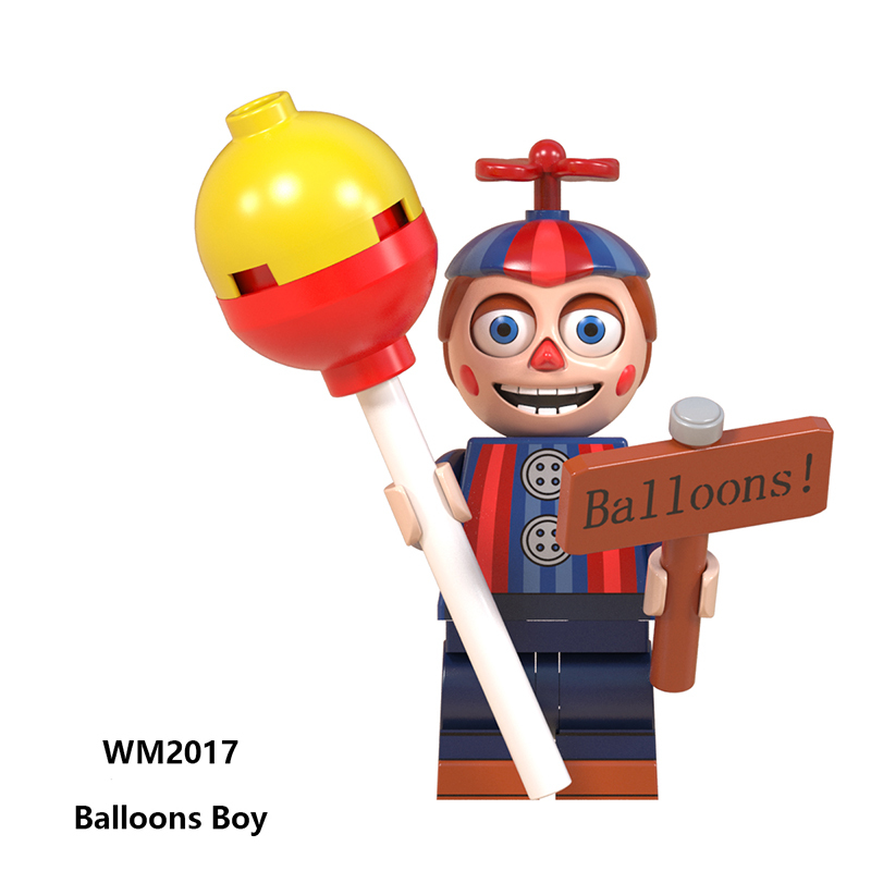 Midnight Game Horror Building Block Minifigs Dark Style Funtime Freddy Poseable Gaming Character Model Gift Toys WM6097