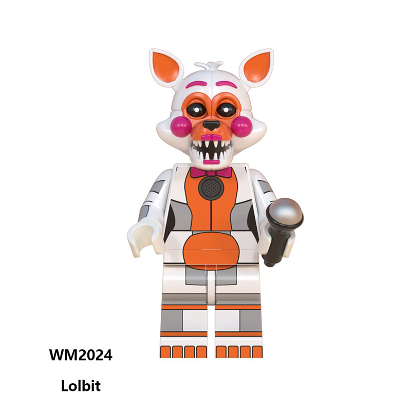 Midnight Game Horror Building Block Minifigs Dark Style Funtime Freddy Poseable Gaming Character Model Gift Toys WM6097