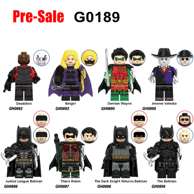 Marvel Superhero Multiverse Batman Building Block Minifigs Batgirl Damian Wayne Jerome Valeska Compatible Brick Toy Children Gifts G0189