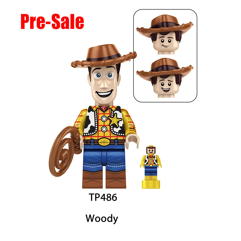 Toy Story Cartoon Minifigs Woody Buzz Lightyear Jessie Bo Peep Andy Alien Building Block Compatible Brick Toys Children Gifts TP1060