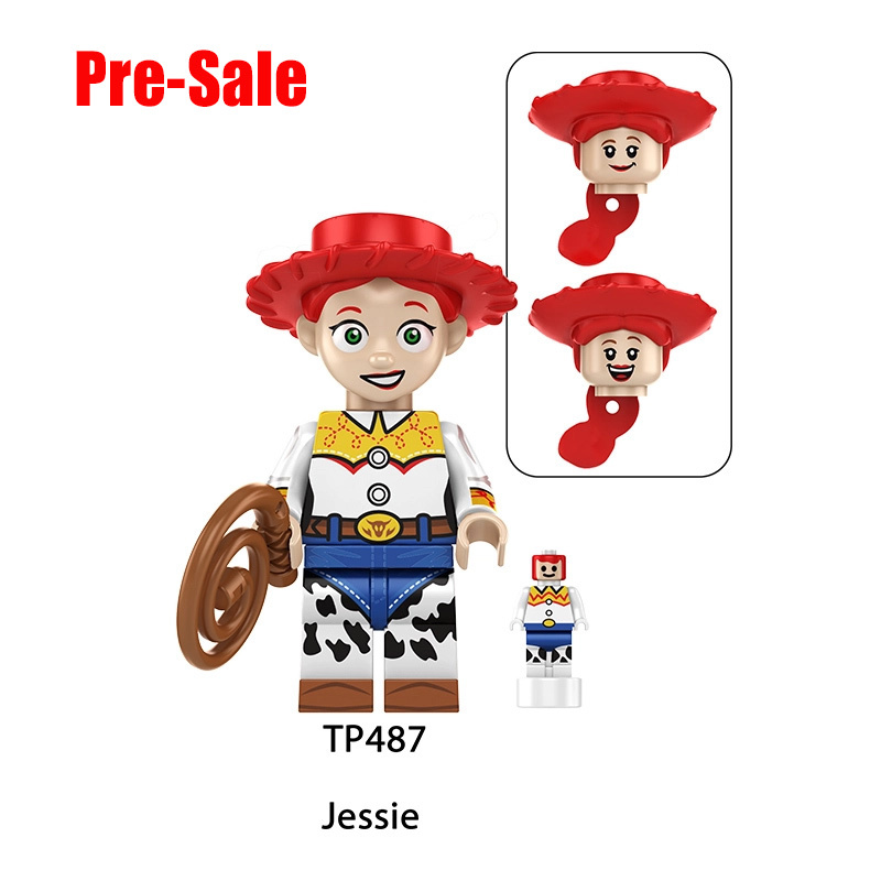 Toy Story Cartoon Minifigs Woody Buzz Lightyear Jessie Bo Peep Andy Alien Building Block Compatible Brick Toys Children Gifts TP1060