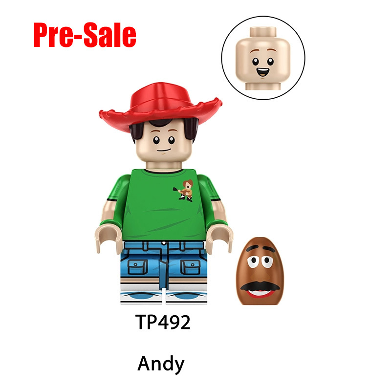 Toy Story Cartoon Minifigs Woody Buzz Lightyear Jessie Bo Peep Andy Alien Building Block Compatible Brick Toys Children Gifts TP1060