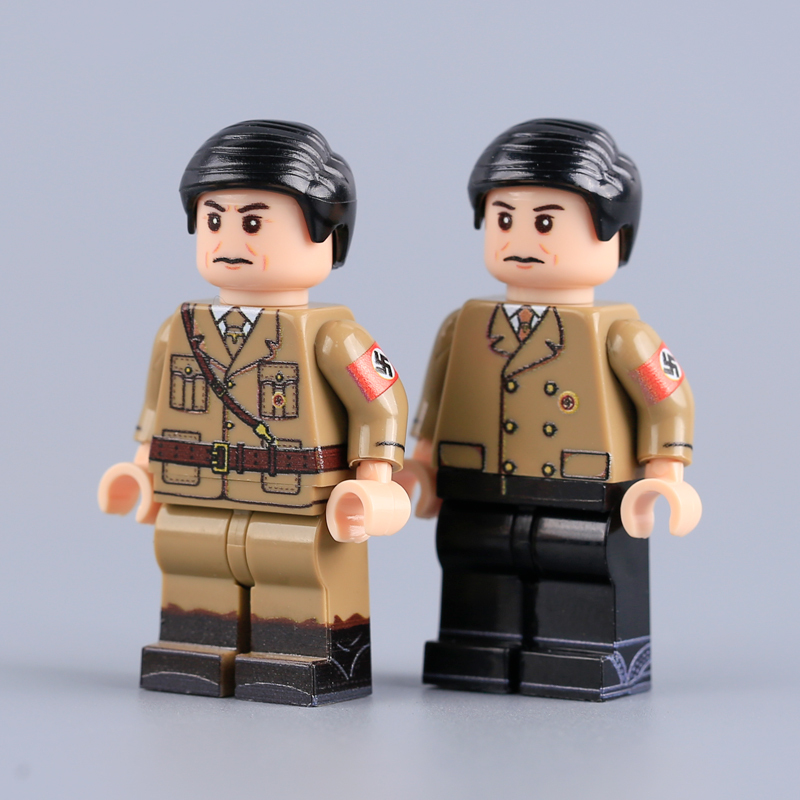 WW2 Joseph UV Printed Minifigs German Propaganda Minister Military Building Block Historical Collector Display Toy Gift HTL090-091