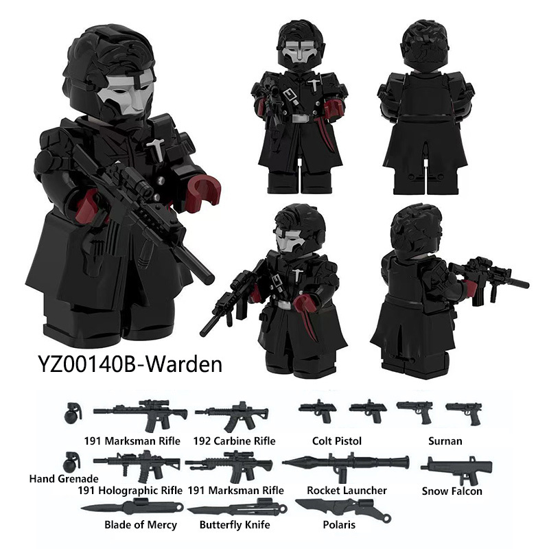 Delta Ops Special Forces Military Minifigs Building Blocks Luna Soldier Team Weapons Gear Model Toy Gift for Kids Collections YZ00140 YZ00141 YZ00148