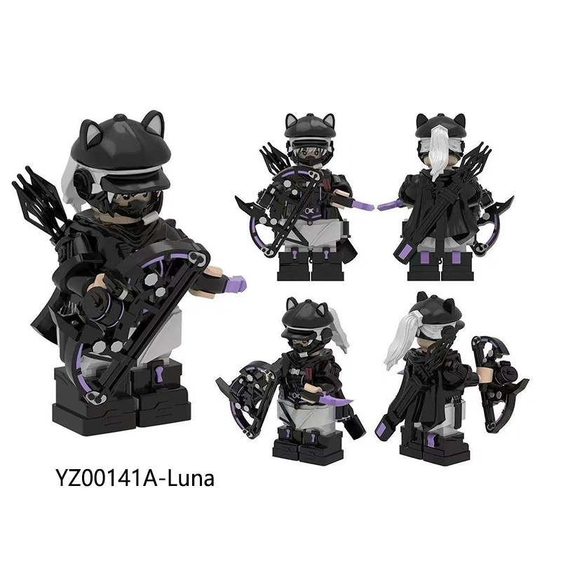 Delta Ops Special Forces Military Minifigs Building Blocks Luna Soldier Team Weapons Gear Model Toy Gift for Kids Collections YZ00140 YZ00141 YZ00148