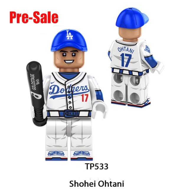 Japanese Baseball Superstar Shohei Ohtani Minifigs Building Block No.17 Sports Athlete Collectible Toy Fans Gift TP533