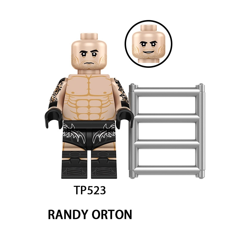 WWE Wrestling Superstars Minifigs John Cena The Rock Undertaker Triple Famous People Building Blocks Fans Collection Children Toys TP1064