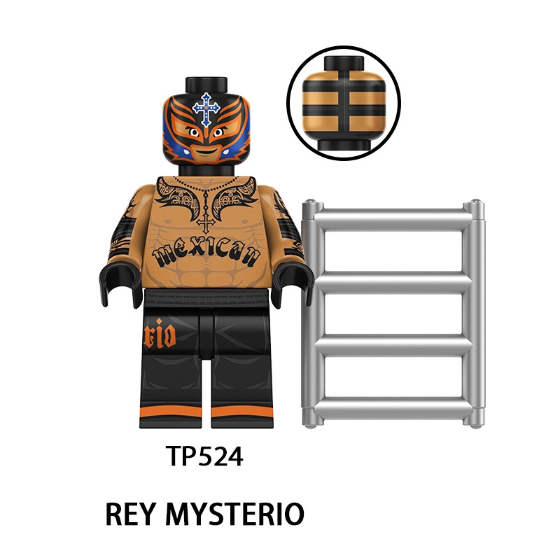 WWE Wrestling Superstars Minifigs John Cena The Rock Undertaker Triple Famous People Building Blocks Fans Collection Children Toys TP1064