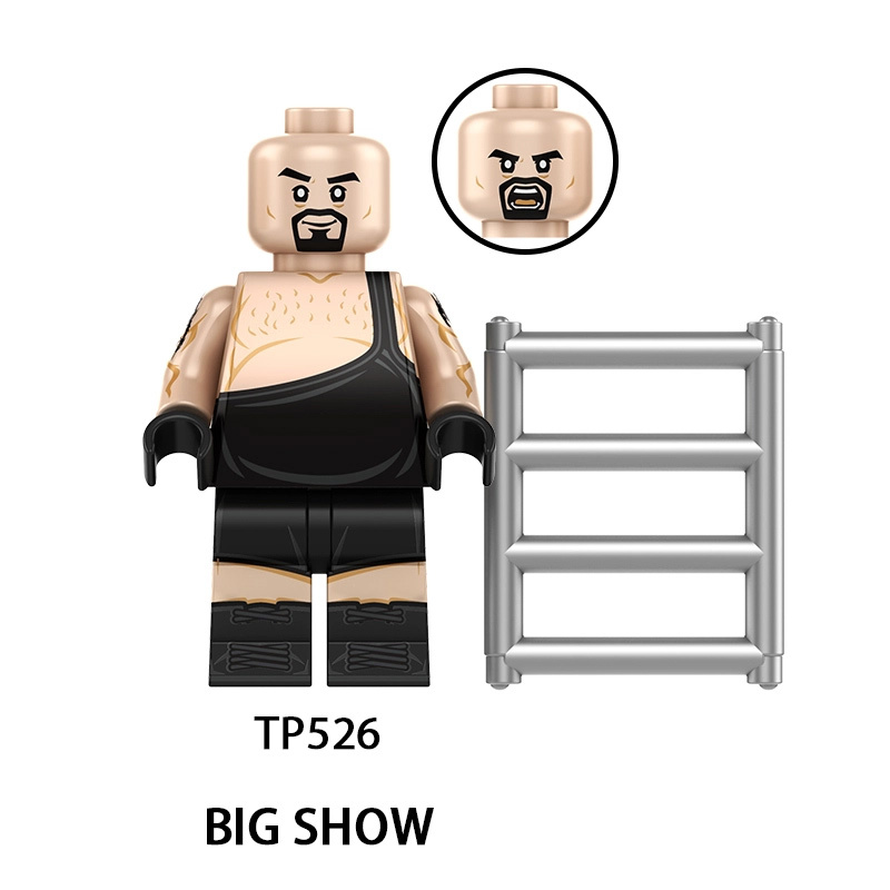 WWE Wrestling Superstars Minifigs John Cena The Rock Undertaker Triple Famous People Building Blocks Fans Collection Children Toys TP1064