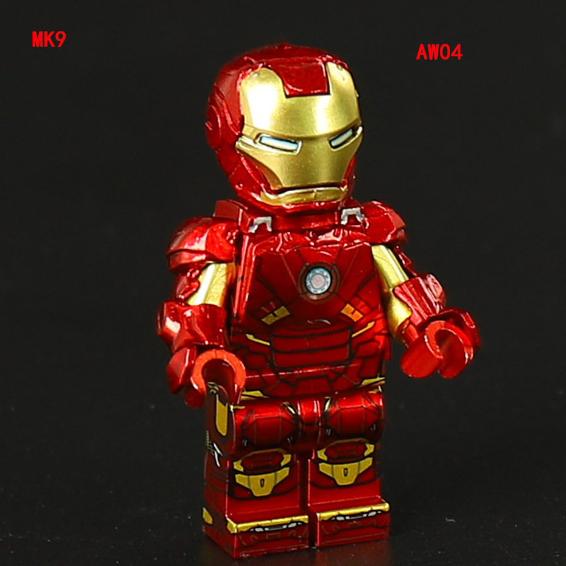 Iron Man  Magnetic Attraction  Marvel Collection Anime Avengers Movie Building Blocks Action Figures Assembly Toys Children Birthday Gifts AW03 AW04