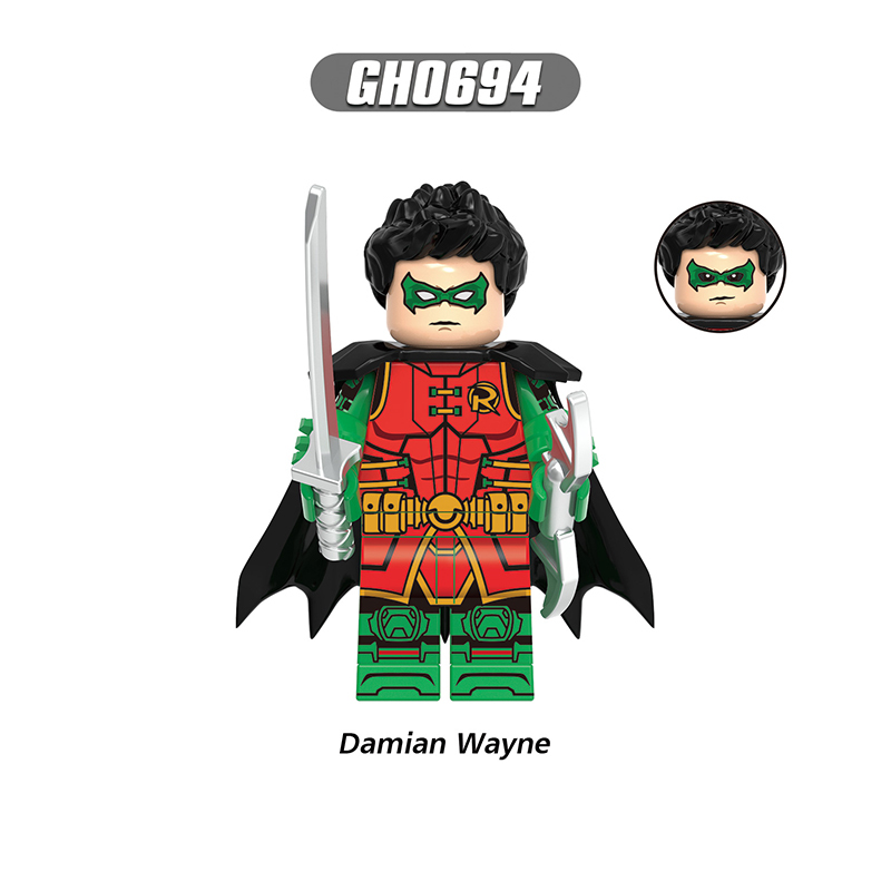 Marvel Superhero Multiverse Batman Building Block Minifigs Batgirl Damian Wayne Jerome Valeska Compatible Brick Toy Children Gifts G0189