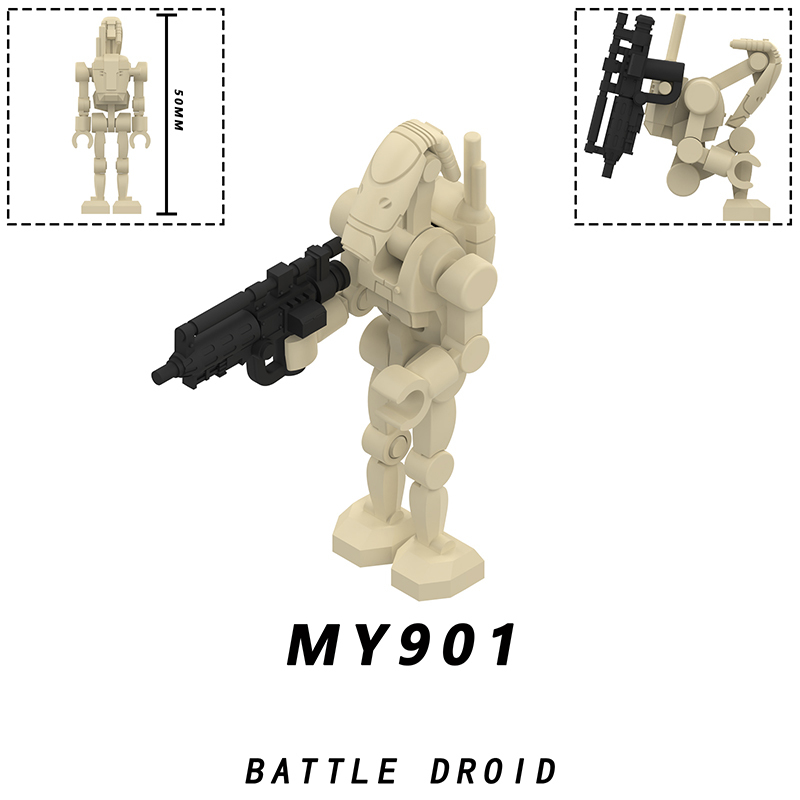 Star Wars Galaxy Battle Droid Building Block Sci-Fi Robot Trooper Minifigs Collectible Toy Children Gifts Compatible MY901-905