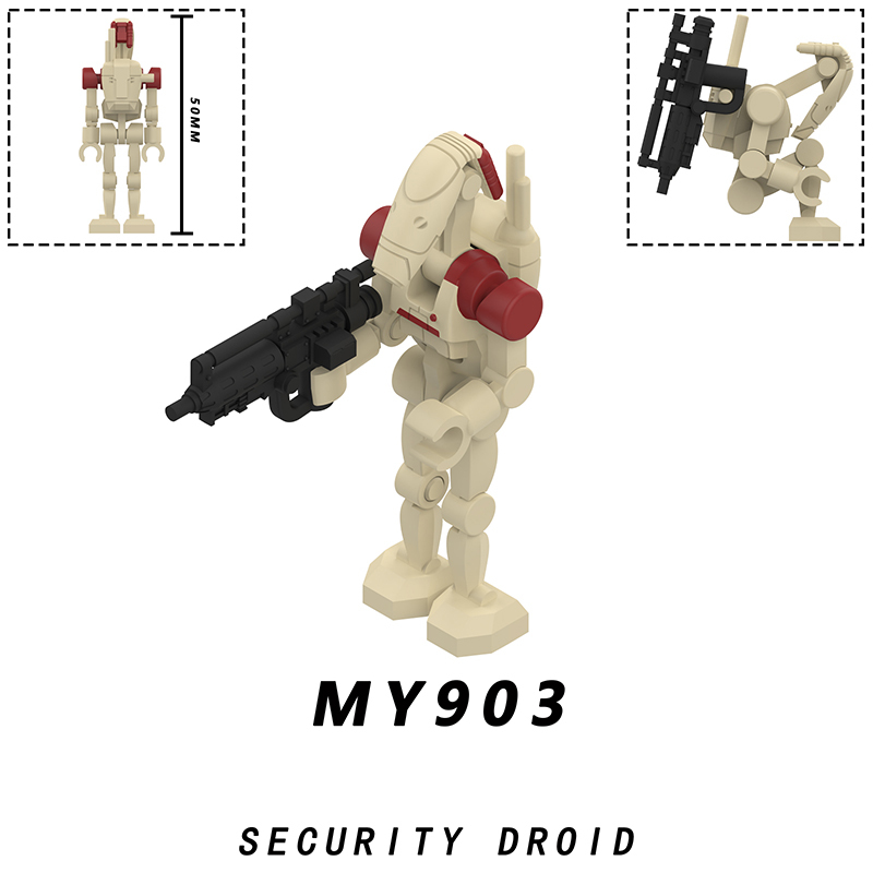 Star Wars Galaxy Battle Droid Building Block Sci-Fi Robot Trooper Minifigs Collectible Toy Children Gifts Compatible MY901-905