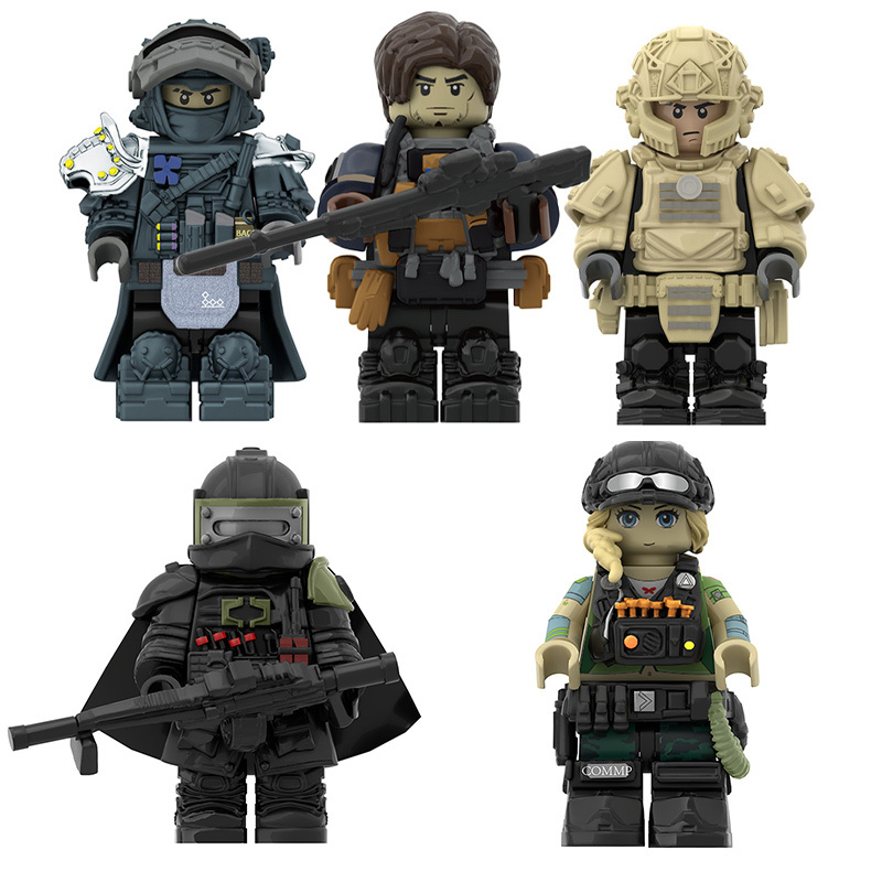 Delta Force Operations Tactical Deep Blue Operator Minifigs SWAT Special Forces Military Building Blocks Children Toy Compatible Bricks 911-29 911-30 911-31 911-36 911-32