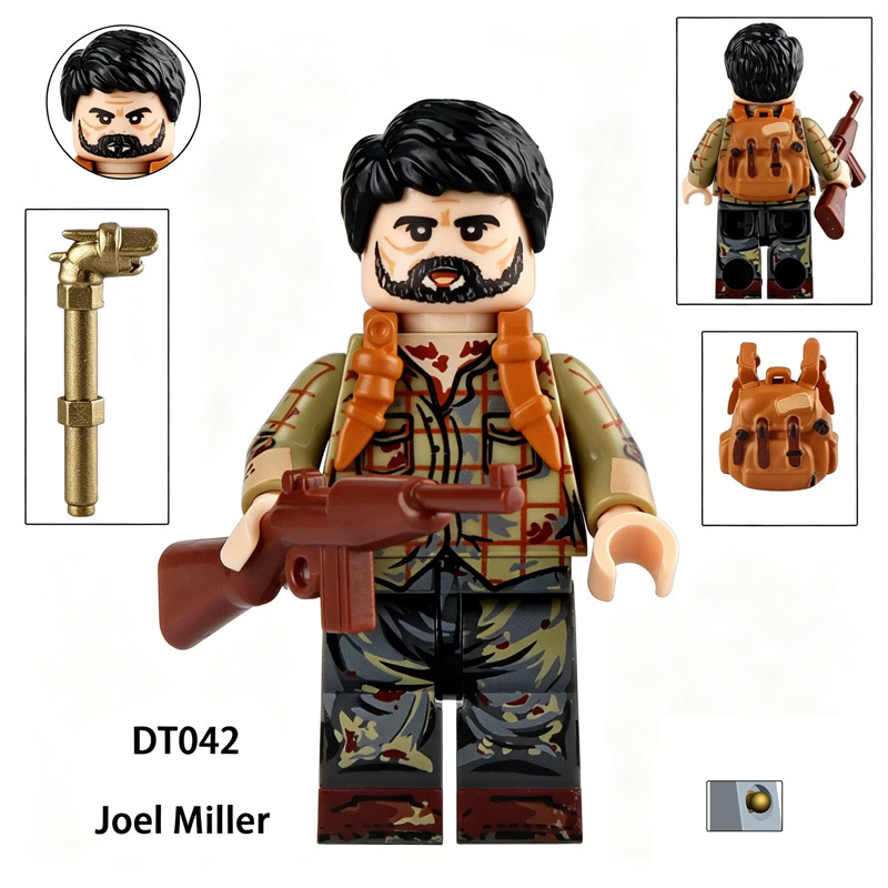 Final Fantasy Aerith Joel Miller Minifigs Building Blocks Ellie Williams Bricks Priestess Summoner Toy Gift MOC Accessories DT8908