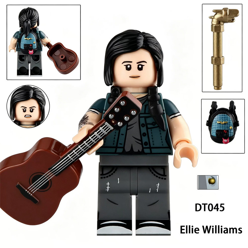 Final Fantasy Aerith Joel Miller Minifigs Building Blocks Ellie Williams Bricks Priestess Summoner Toy Gift MOC Accessories DT8908
