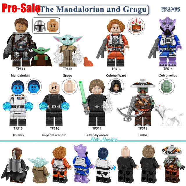 Star Wars Thrawn Imperial Waelord Embo Building Blocks Luke Yoda Grogu Sci-fi Minifigs Collectiion Toy Chillsdren Gift TP1063