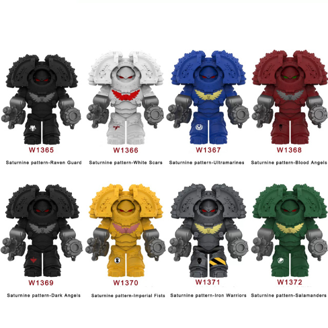 Warhammer Saturnine Terminator Guard Minifigs Building Blocks Space Marine Collection Tabletop Fans W1365-1372
