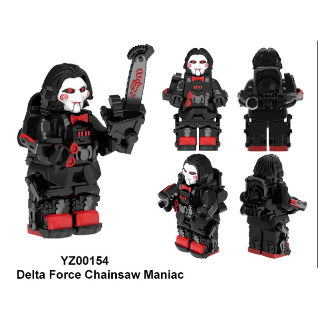 Delta Ops Special Forces Military Minifigs Building Blocks Chainsaw Maniac Weapons Gear Model Toy Gift for Kids Collections YZ00154