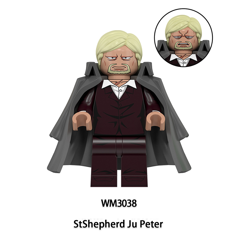 One Piece Monkey ·D.Dragon StShepherd Ju Pete Building Block Minifigs Ben Bekkuman Compatible Brick Toys Children Toys WM6222