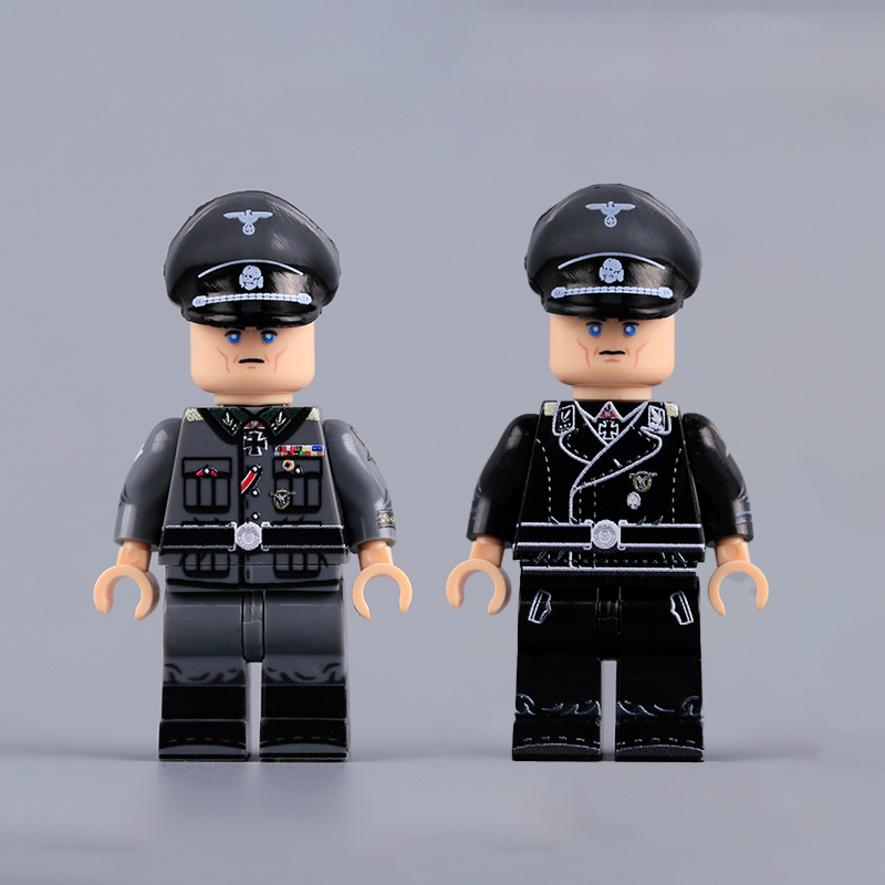 WW2 German Command Officer Josef Dietrich SS-Obergruppenführer Building Block Solider Minifigs Military UV Printed Historical Toy Gifts MTUV158 MTUV159