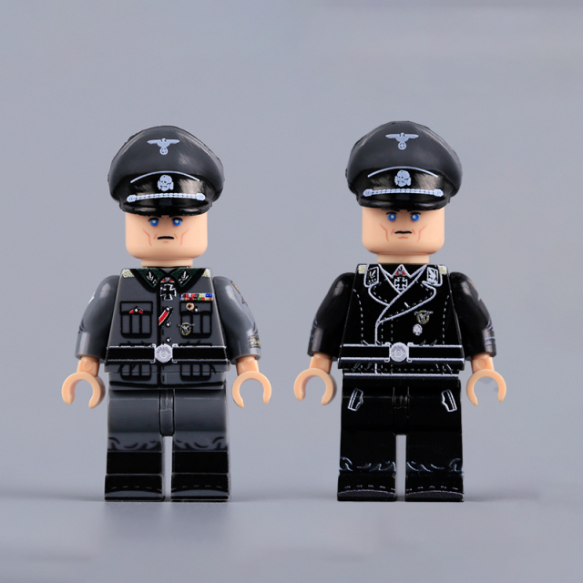 WW2 German Command Officer Josef Dietrich SS-Obergruppenführer Building Block Solider Minifigs Military UV Printed Historical Toy Gifts MTUV158 MTUV159