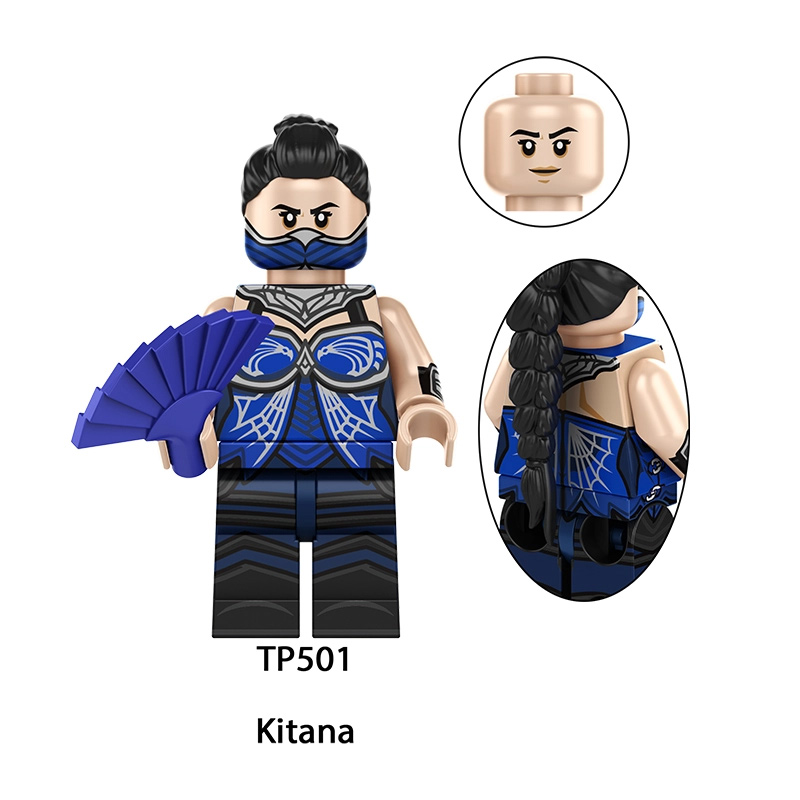 Mortal Kombat 2 Minifigs Scorpion Sub Zero Raiden Building Blocks