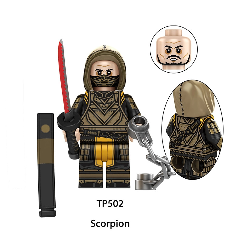 Game Mortal Kombat Minifigs Ninja Fighters Scorpion Sub Zero Raiden Liu Kang Building Blocks Figures Set Compatible Bricks Toys TP1061