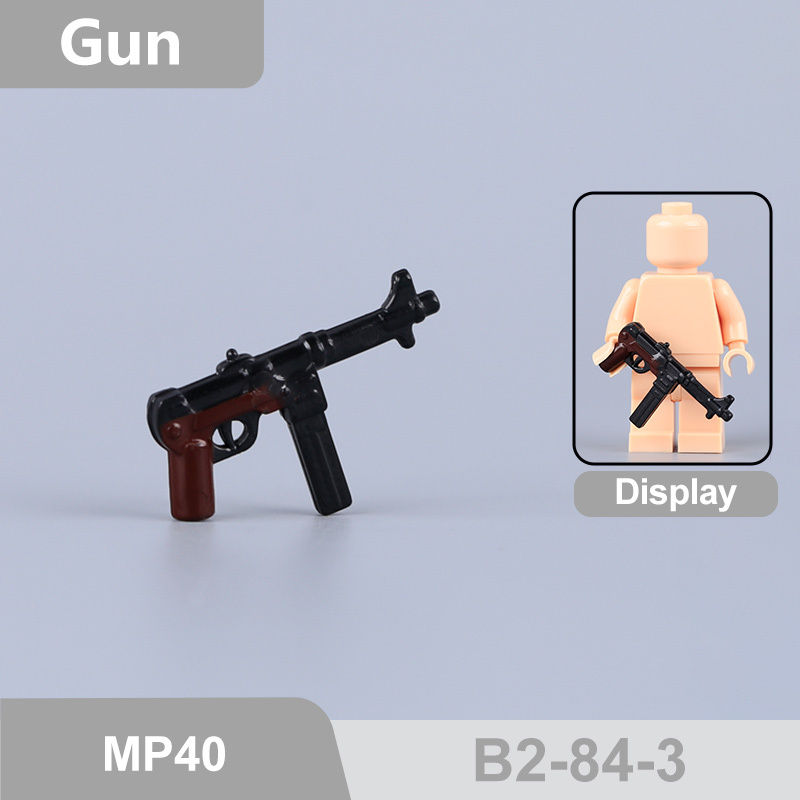 MOC Military Kar98k Mosin-Nagant  Accessories Building Blocks Gun Weapons British Cavalry Sword Lee-Enfield No.4 M4 Silenced Container Toys Boys Gift