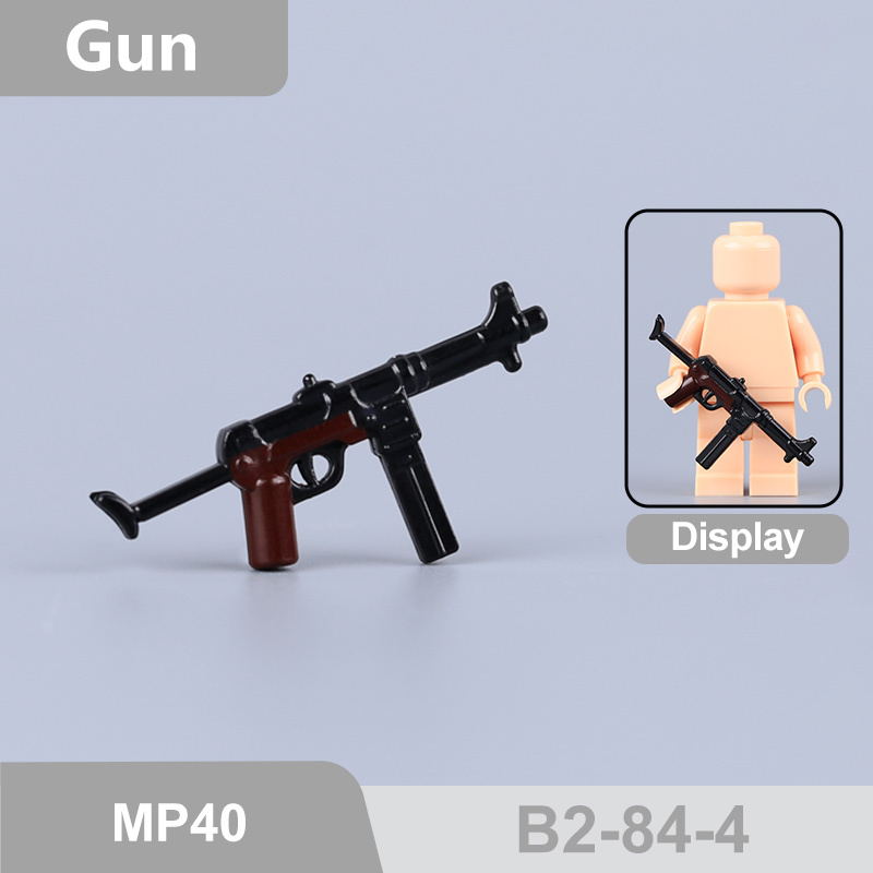 MOC Military Kar98k Mosin-Nagant  Accessories Building Blocks Gun Weapons British Cavalry Sword Lee-Enfield No.4 M4 Silenced Container Toys Boys Gift