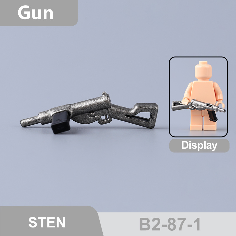 MOC Military Kar98k Mosin-Nagant  Accessories Building Blocks Gun Weapons British Cavalry Sword Lee-Enfield No.4 M4 Silenced Container Toys Boys Gift