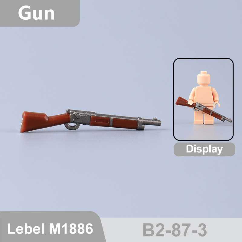 MOC Military Kar98k Mosin-Nagant  Accessories Building Blocks Gun Weapons British Cavalry Sword Lee-Enfield No.4 M4 Silenced Container Toys Boys Gift