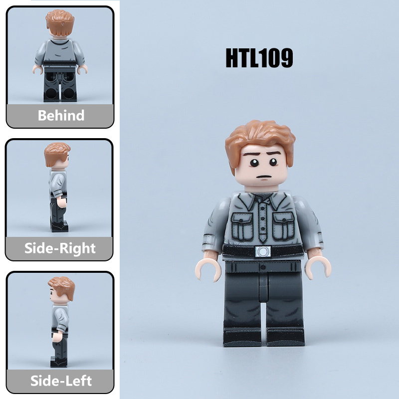 WWII German Field Kitchen Crew UV Printed Military Minifigs Building Block Army Cook Soldier Collectible Toy Gifts HTL105-109