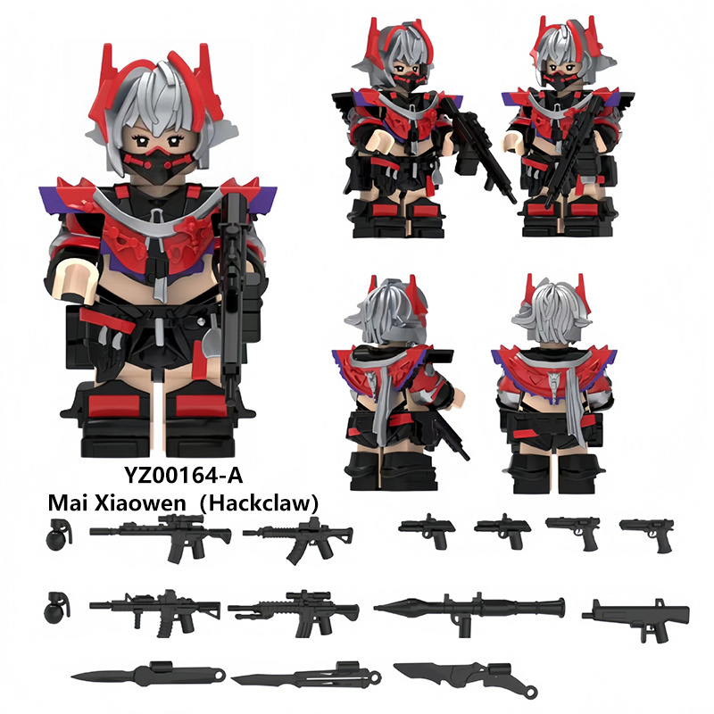 Delta Ops Special Forces Hackclaw Military Mai Xiaowen Minifigs Building Blocks Soldier Team Weapons Gear Model Toy Gift Kids YZ00164