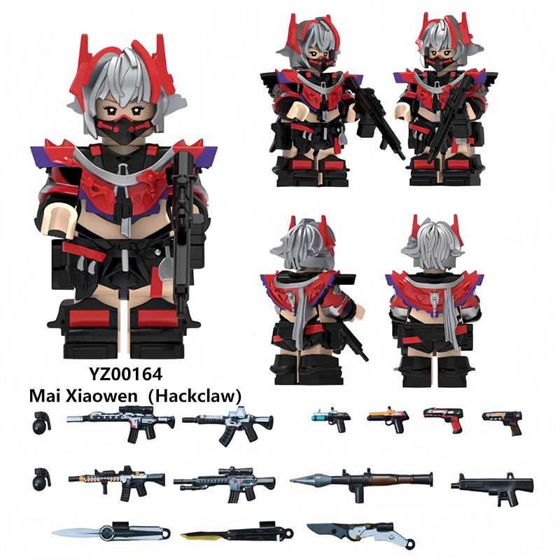 Delta Ops Special Forces Hackclaw Military Mai Xiaowen Minifigs Building Blocks Soldier Team Weapons Gear Model Toy Gift Kids YZ00164
