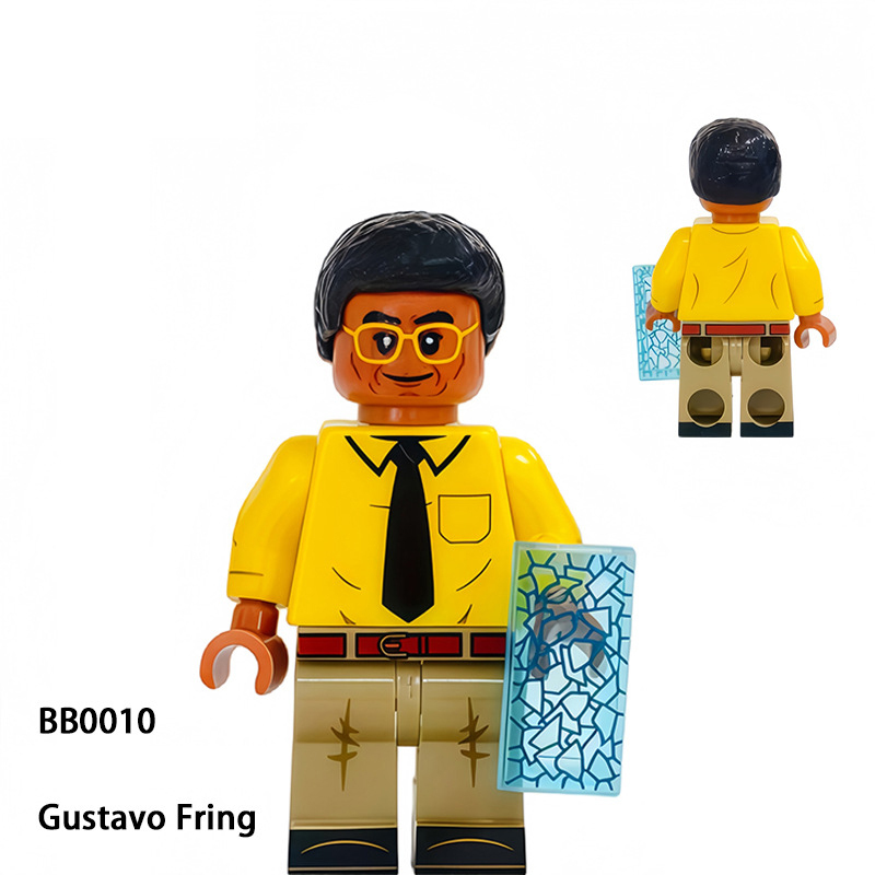 Breaking Bad Crime Drama Inspired MinifigS Building Block Collectible Chemistry Teacher Partner Style Construction Toy Gifts BB0008-0013