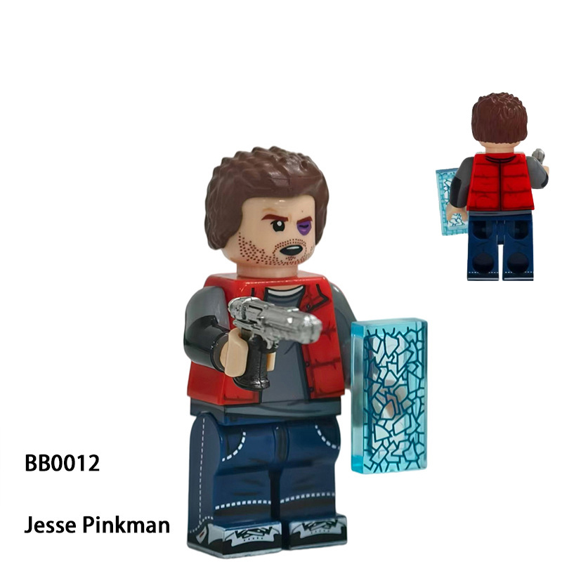 Breaking Bad Crime Drama Inspired MinifigS Building Block Collectible Chemistry Teacher Partner Style Construction Toy Gifts BB0008-0013