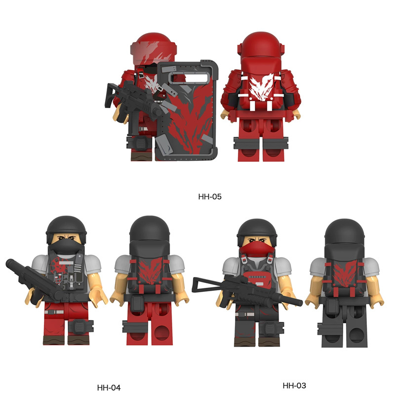 Military Game Delta Tactical Asara Infantry Assault Trooper Minifigs Building Blocks Military Soldier MOC Toy Gift HH-03 HH-04 HH-05