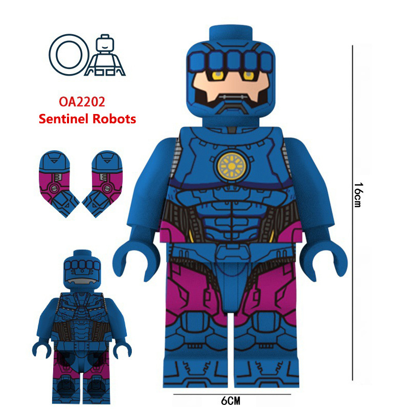 Marvel DC Univers Doctor Manhattan Minifigs Atom Smasher Sentinel Robots Ant-Man Building Bloc Superhero Model Toy Gift OA2201-2204