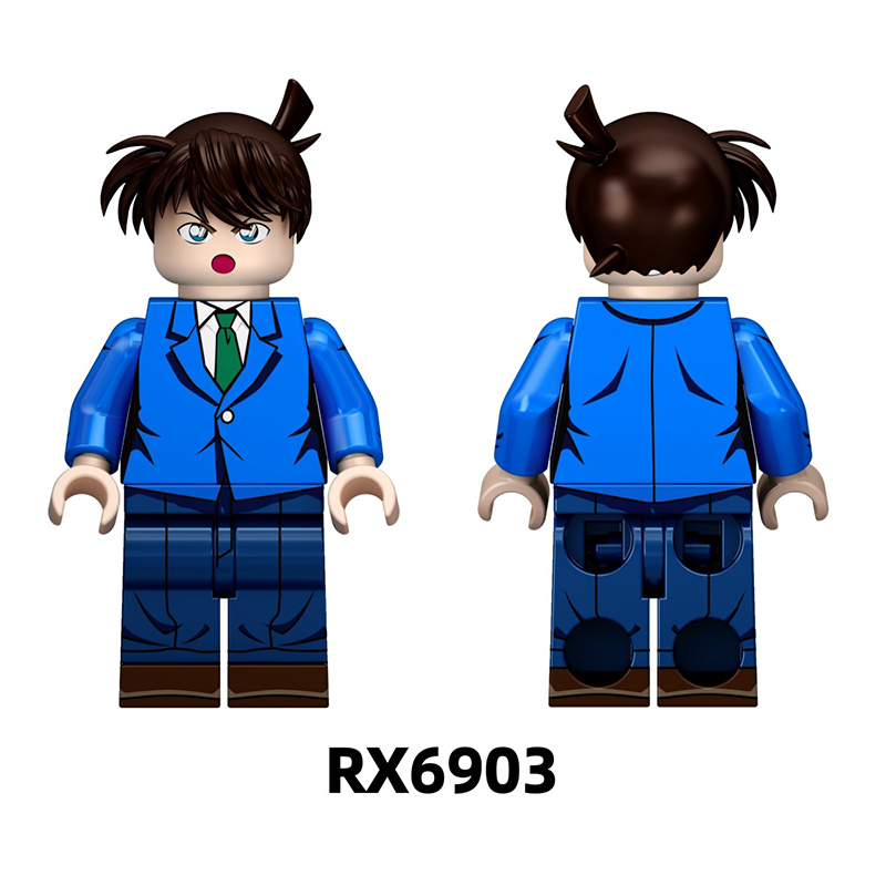 Detective Anime Minifigs Building Block Featuring Ran Mouri Shinichi Kudo Collectible Construction Toy Gifts RX6903 RX6904