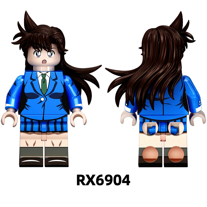 Detective Anime Minifigs Building Block Featuring Ran Mouri Shinichi Kudo Collectible Construction Toy Gifts RX6903 RX6904