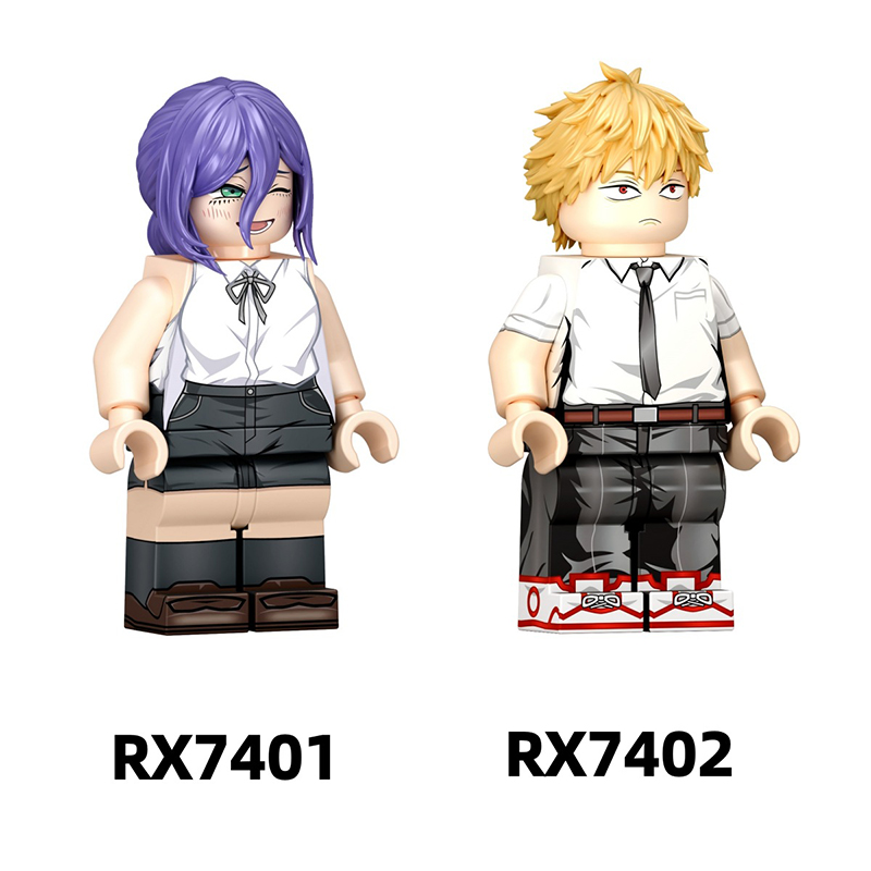 Chainsaw Man Reze Bomb Devil Anime Minifigs Bricks Toy Model Gift
