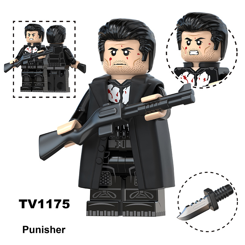 Marvel  Daredevil Punisher Minifigs Building Block Superhero DC Comics Collection Model Toy Assembly Gift TV6221