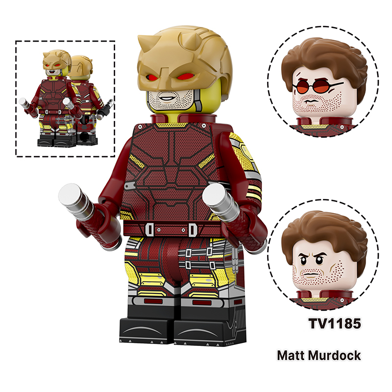 Marvel  Bullseye Hector Ayala Muse Minifigs Building Block Matt Murdock Superhero DC Comics Collection Model Toy Assembly Gift TV6222