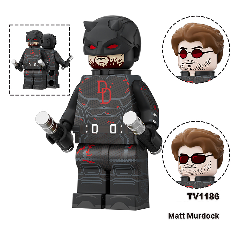Marvel  Bullseye Hector Ayala Muse Minifigs Building Block Matt Murdock Superhero DC Comics Collection Model Toy Assembly Gift TV6222