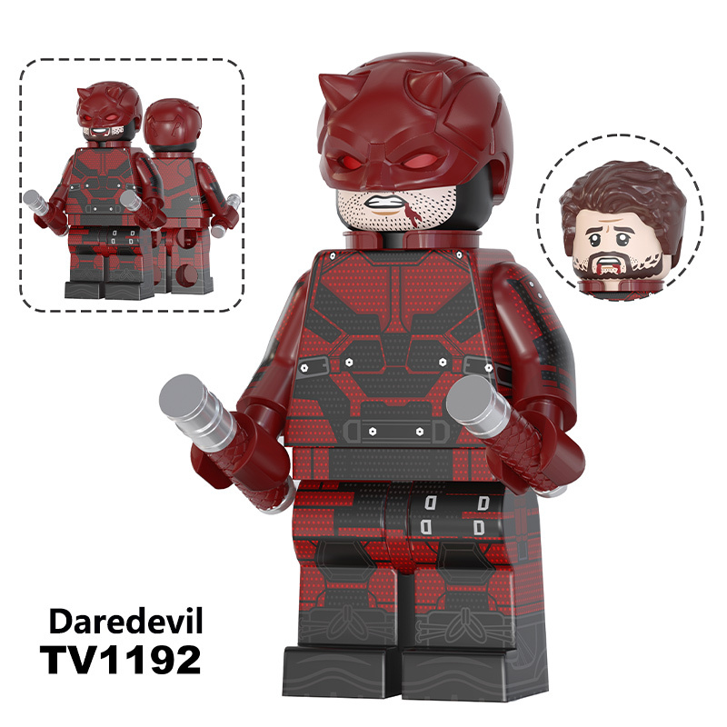 Marvel Daredevil Jessica Jones Elektra Minifigs Building Block Superhero DC Comics Collection Model Toy Assembly Gift TV6223