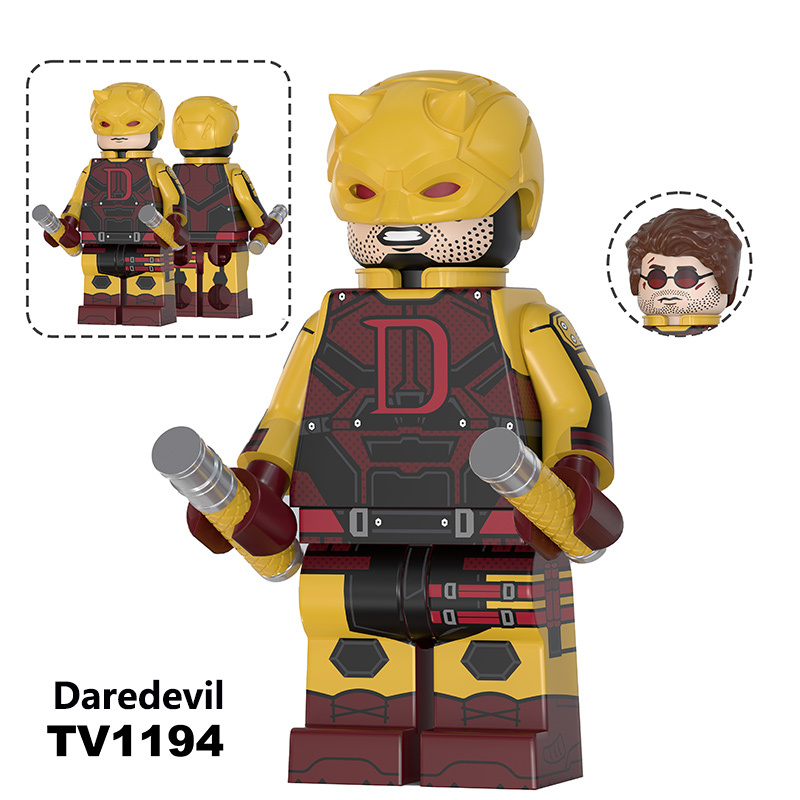 Marvel Daredevil Jessica Jones Elektra Minifigs Building Block Superhero DC Comics Collection Model Toy Assembly Gift TV6223