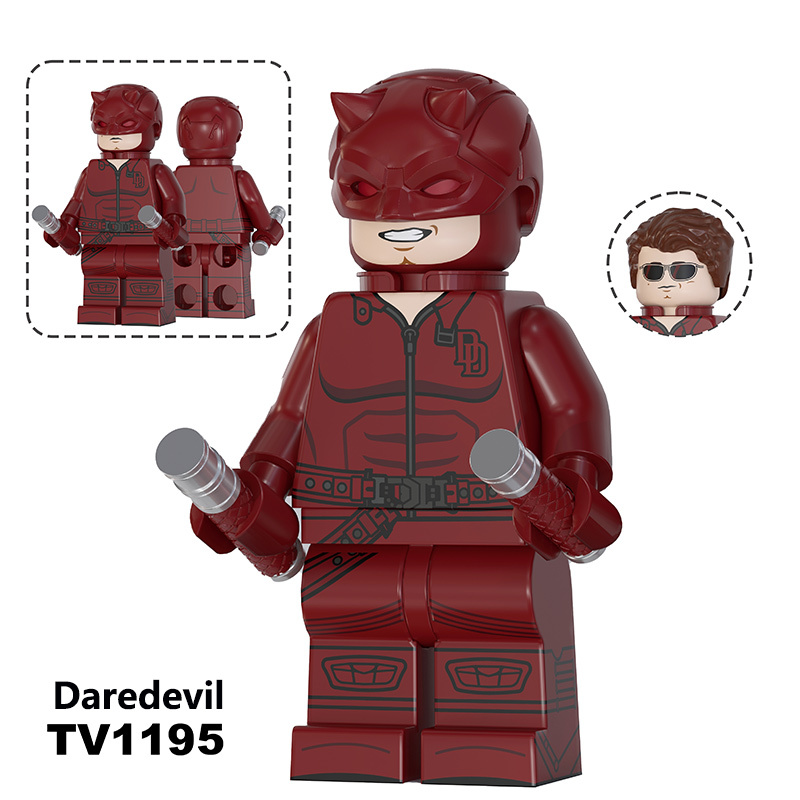 Marvel Daredevil Jessica Jones Elektra Minifigs Building Block Superhero DC Comics Collection Model Toy Assembly Gift TV6223